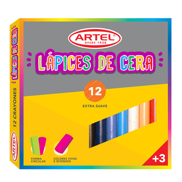 LAPIZ CERA 12 UNIDADESARTEL (6852131160272)