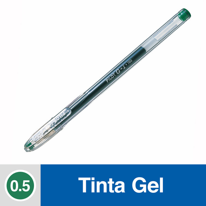 LAPIZ TINTA GEL 0.5 MM PUNTA FINA VERDE G1 (6852023648464)