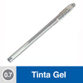 LAPIZ TINTA GEL 0.7 MM PUNTA MEDIA PLATA G1 (6852026302672)