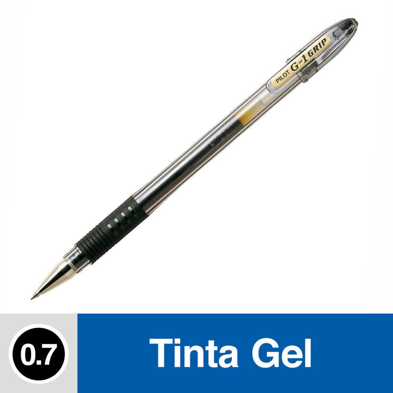 LAPIZ TINTA GEL 0.7 MM PUNTA MEDIA NEGRO G1 GRIP (6852023222480)