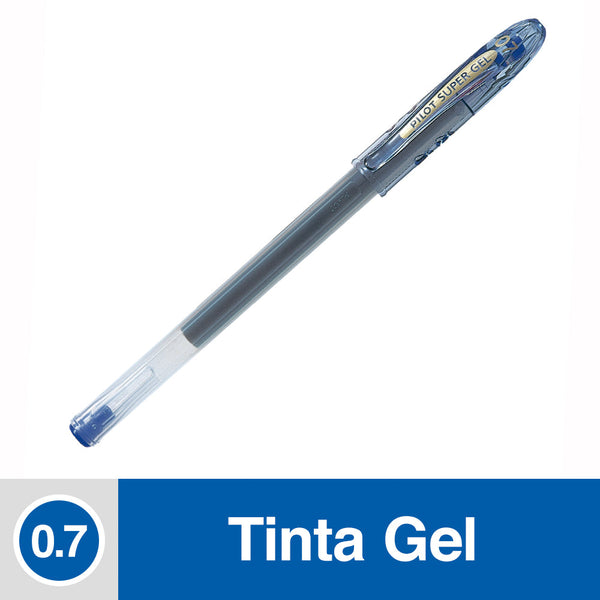 LAPIZ TINTA GEL 0.7 MM PUNTA MEDIA AZUL SUPER GEL (6852021518544)