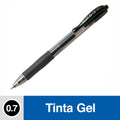 LAPIZ TINTA GEL 0.7 MM PUNTA MEDIA NEGRO RETRACTIL G2 GRIP DE GOMA (6852022534352)