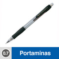 PORTAMINA 0.7 MM RETRACTIL H 187 NEGRO (6851960471760)