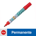 MARCADOR PERMANENTE PUNTA REDONDA SCA-B COLOR ROJO RECARGABLE (6851932487888)