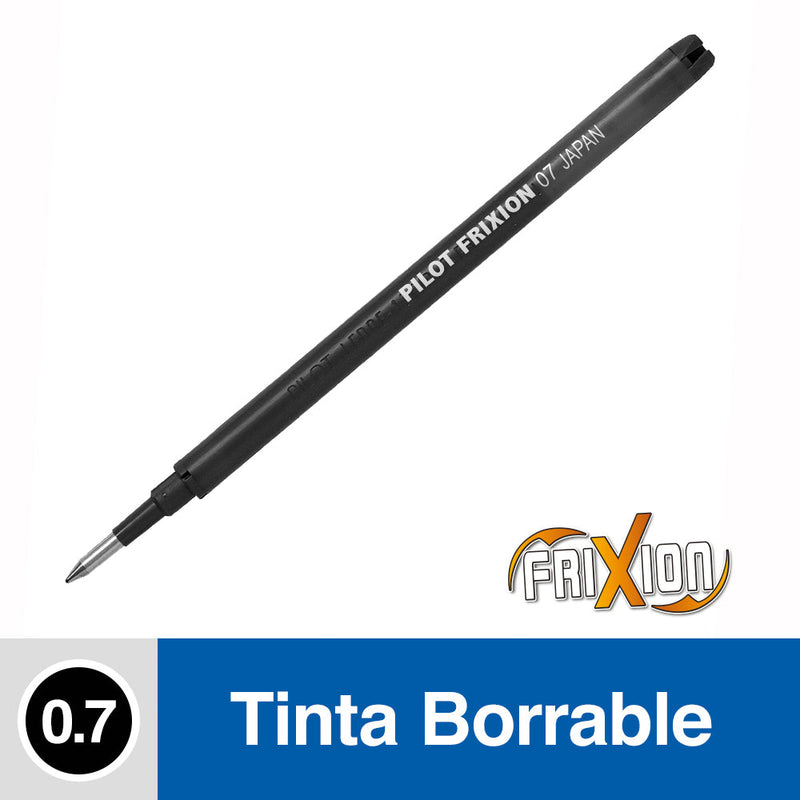 REPUESTO BOLIGRAFO NEGRO FRIXION BALL BORRABLE 0.7 MM (6852071194832)