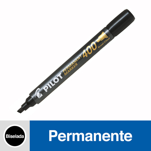 MARCADOR PERMANENTE PUNTA BISELADA SCA400 COLOR NEGRO (6852043440336)