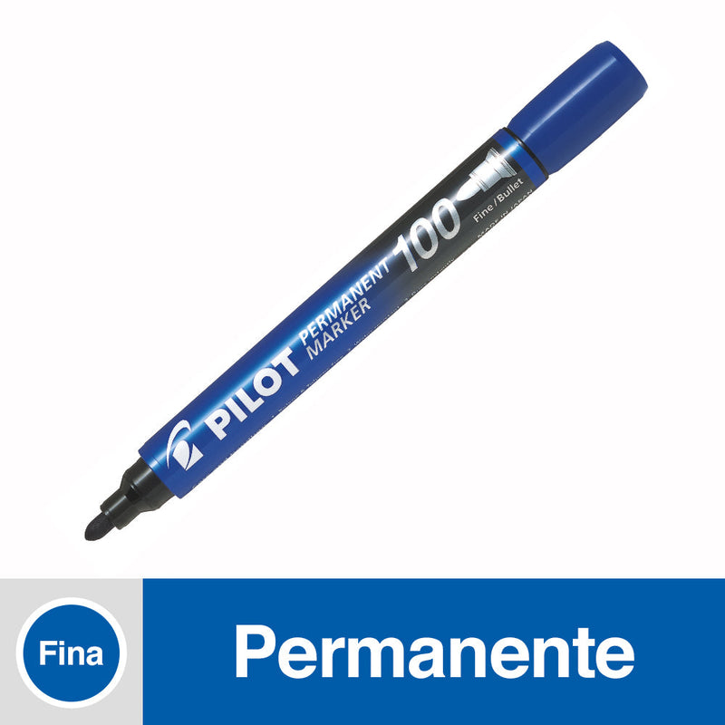 MARCADOR PERMANENTE PUNTA FINA SCAP COLOR AZUL DESECHABLE (6852043604176)