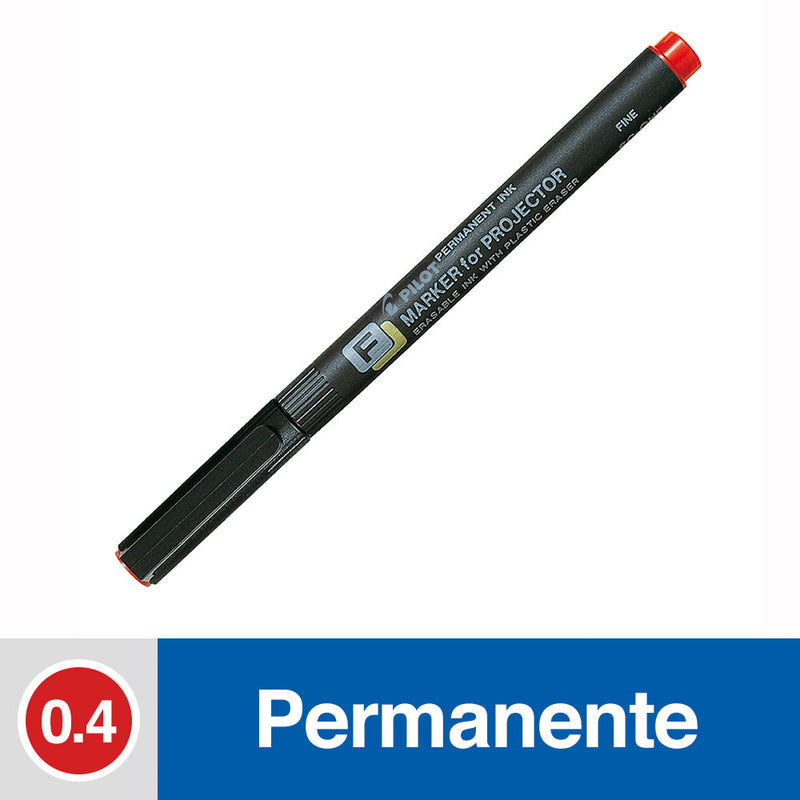 MARCADOR PERMANENTE TRANSPARENCIA PUNTA FINA SCOHF ROJO (6852043997392)