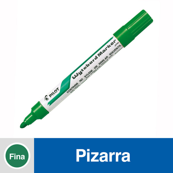 MARCADOR PIZARRA RECARGABLE PUNTA REDONDA COLOR VERDE WBMA TM (6851933995216)