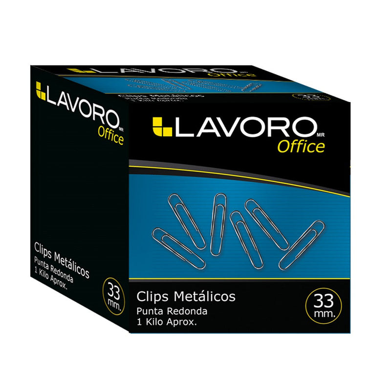 CLIPS METALICO N1 REDONDO 33 MM 1 KILO (6852004217040)