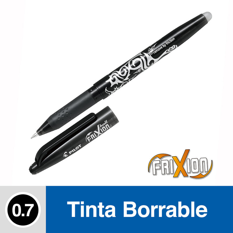 BOLIGRAFO BORRABLE 0.7 MM FRIXION BALL NEGRO (6852025188560)