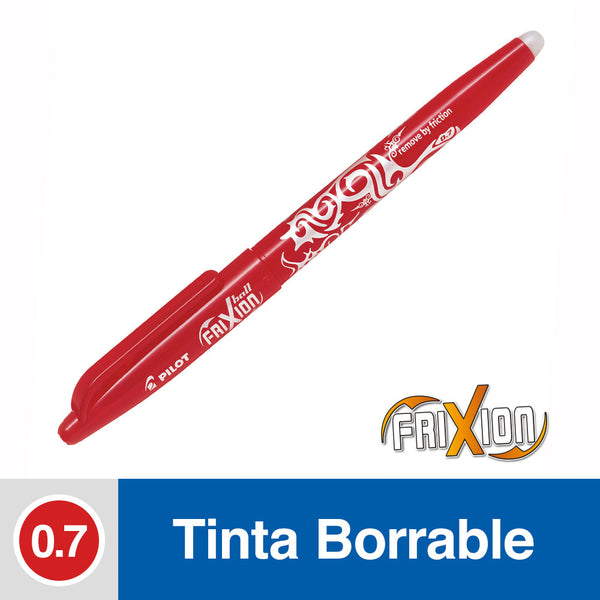 BOLIGRAFO BORRABLE 0.7 MM FRIXION BALL ROJO (6852062314704)