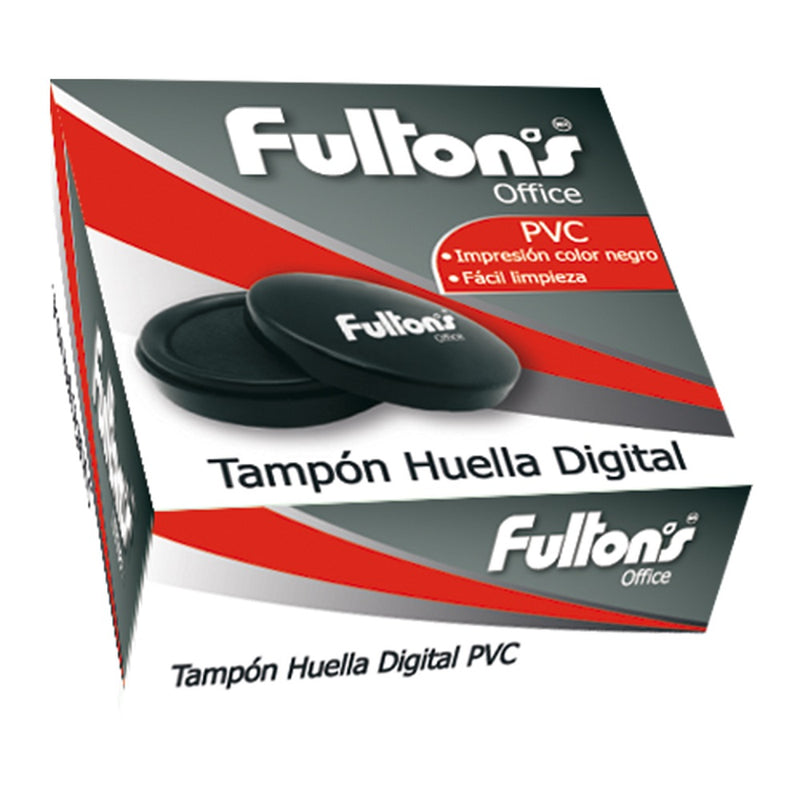 Tampon Huella Digital Pvc Negro