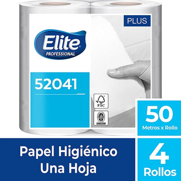 PAPEL HIGIENICO GOFRADO HOJA SIMPLE 50 MT 4 ROLLOS (6851950969040)