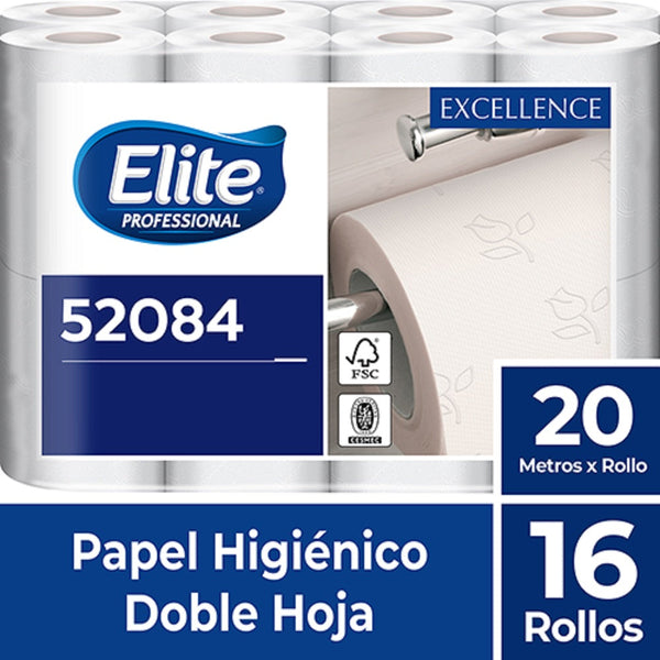 PAPEL HIGIENICO DOBLE HOJA 20 MT X 16 ROLLOS (6852111728848)