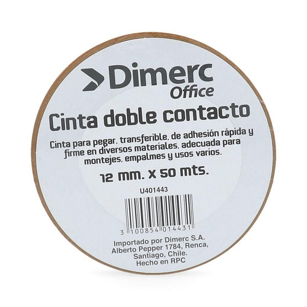 CINTA DOBLE CONTACTO 12 MM 50 MT (6852039344336)