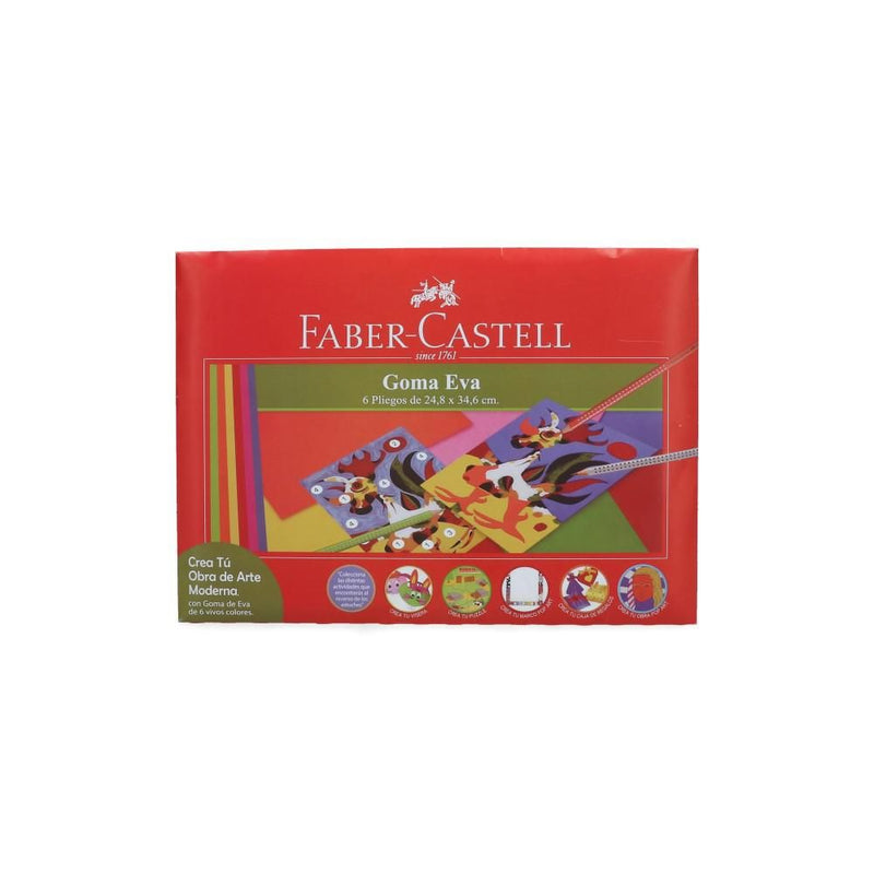 Carpeta Con Goma Eva 24.8 X 34.6 cm 6 Pliegos 6 Colores