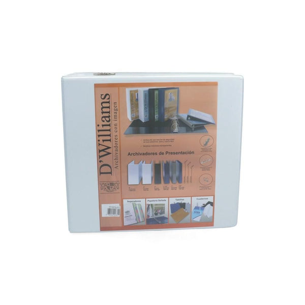 ARCHIVADOR CATALOGO CARTA 3 AROS 4.0 BLANCO (6852040622288)