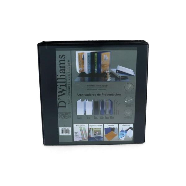 Archivador Catalogo Carta 2 Aros 2.0'' Negro