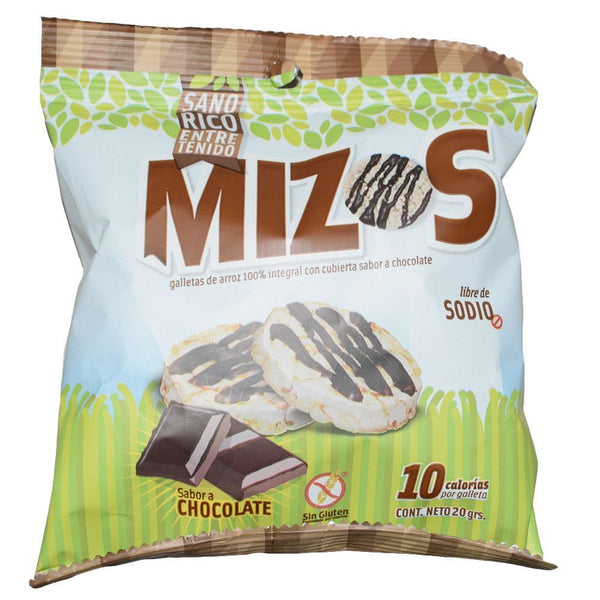 Galleta Arroz Integral 20 Gr Saborizadas Chocolate