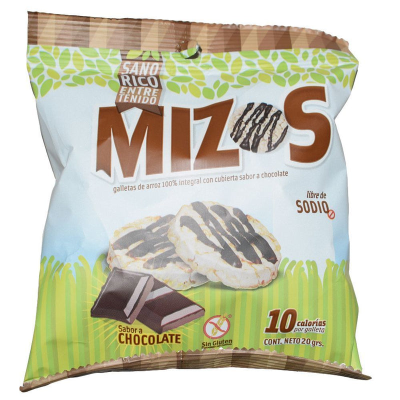 Galleta Arroz Integral 20 Gr Saborizadas Chocolate